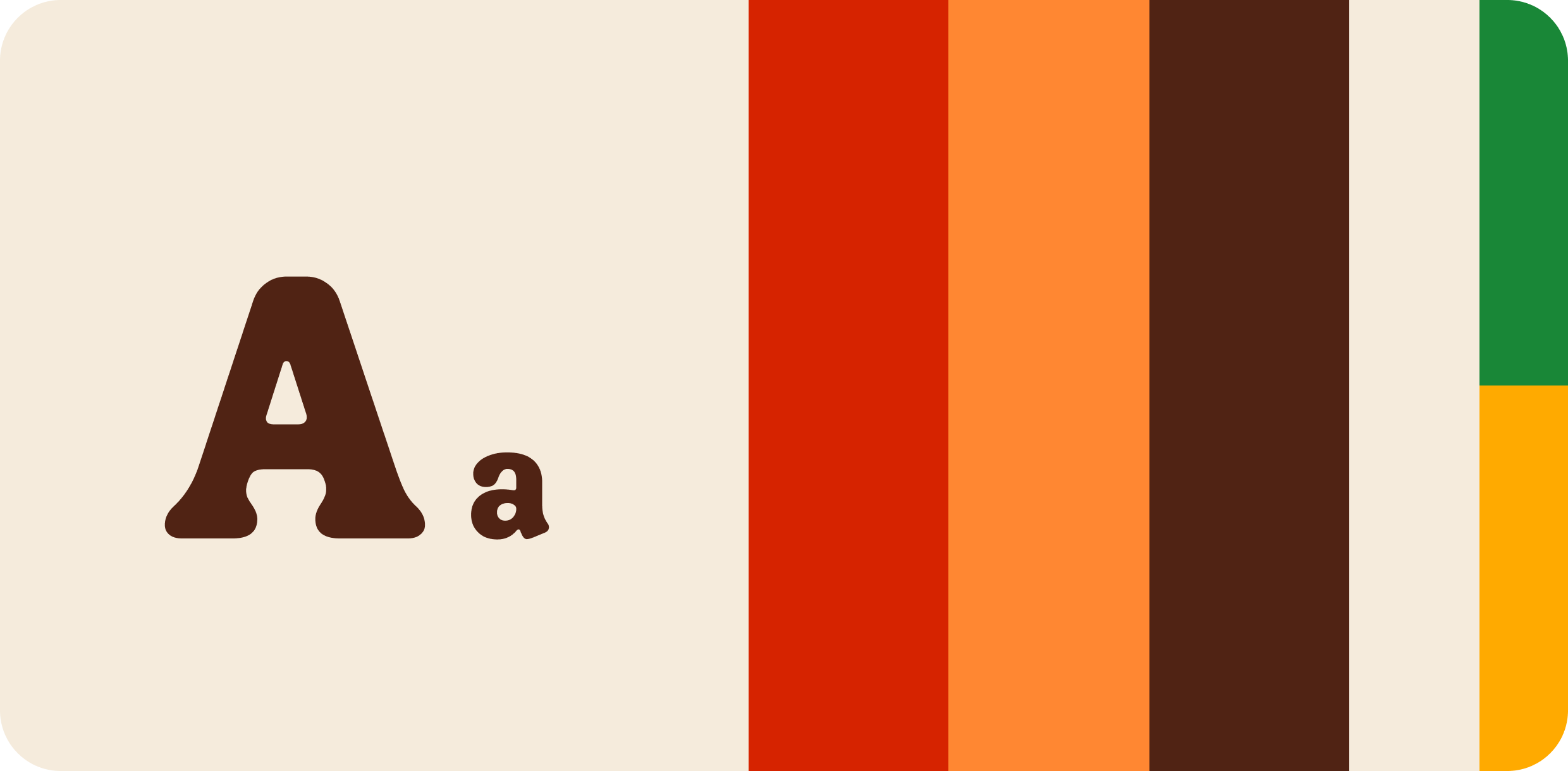 Sistema de colores y tipografía de Burger King